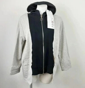 Amica Two Tone Zip up Sweatshirt Size